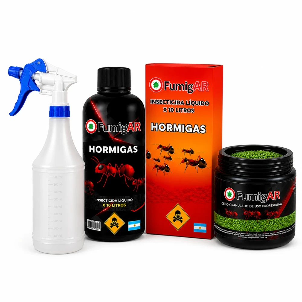 Kit Insecticida Veneno Mata Hormigas + Cebo Granulado 250gr