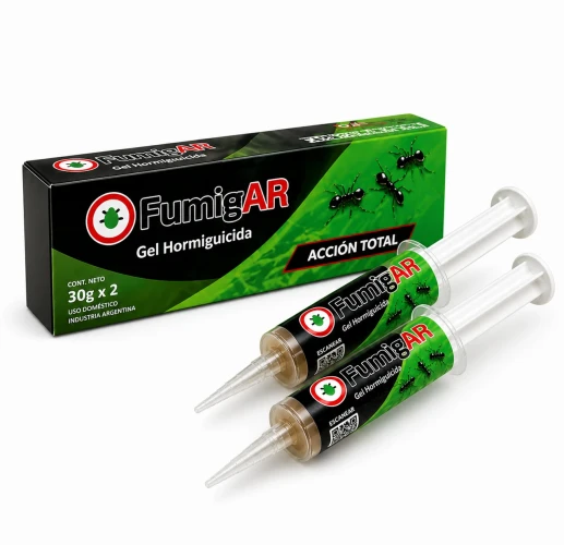 Jeringa Insecticida Gel Para Fumigar Hormigas Veneno Mata x60 gramos - 2 unidades