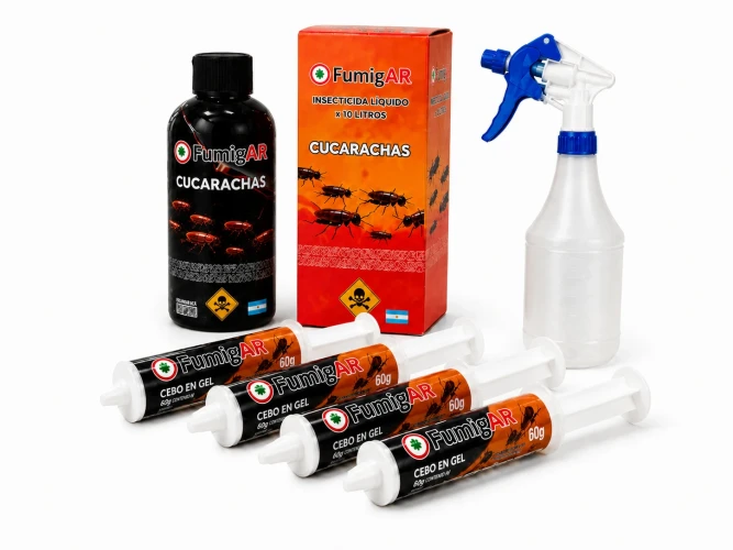 Kit Insecticida Liquido Para Fumigar Cucarachas Veneno Mata - Extra Grande