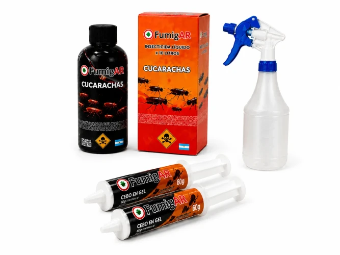 Kit Insecticida Liquido Para Fumigar Cucarachas Veneno Mata - Grande