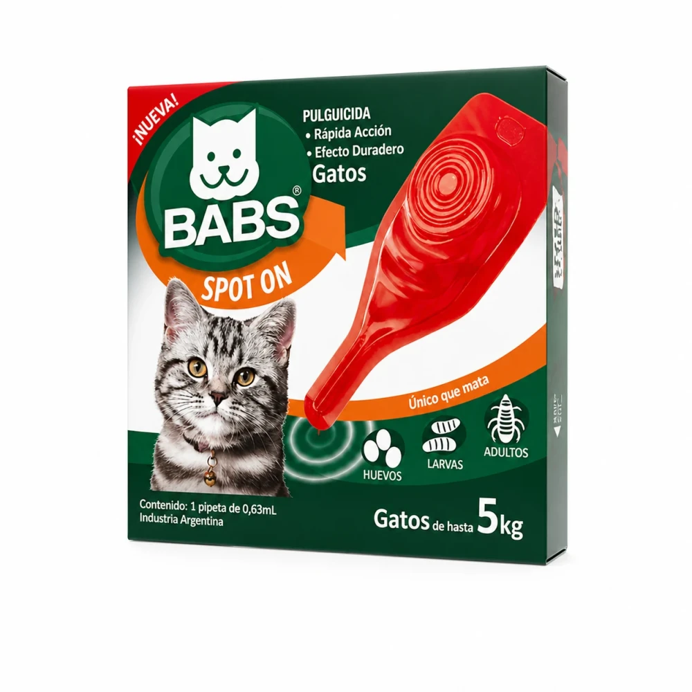 Babs Spot On Pulguicida Garrapaticida Para Gatos Rápido Y Seguro