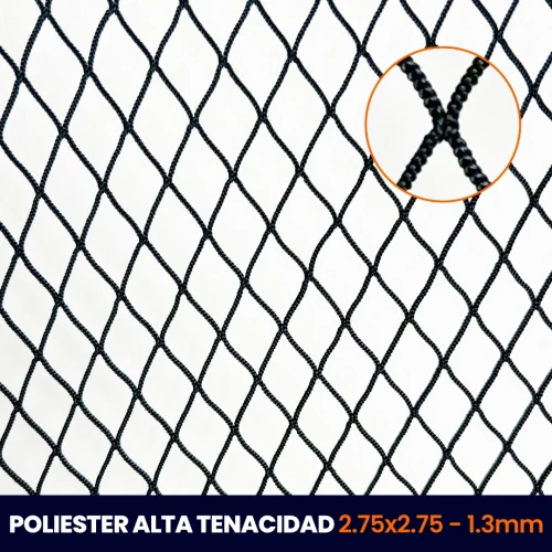 Red de Poliéster – Rombo 2,75×2,75 cm – Hilo 1,3 mm