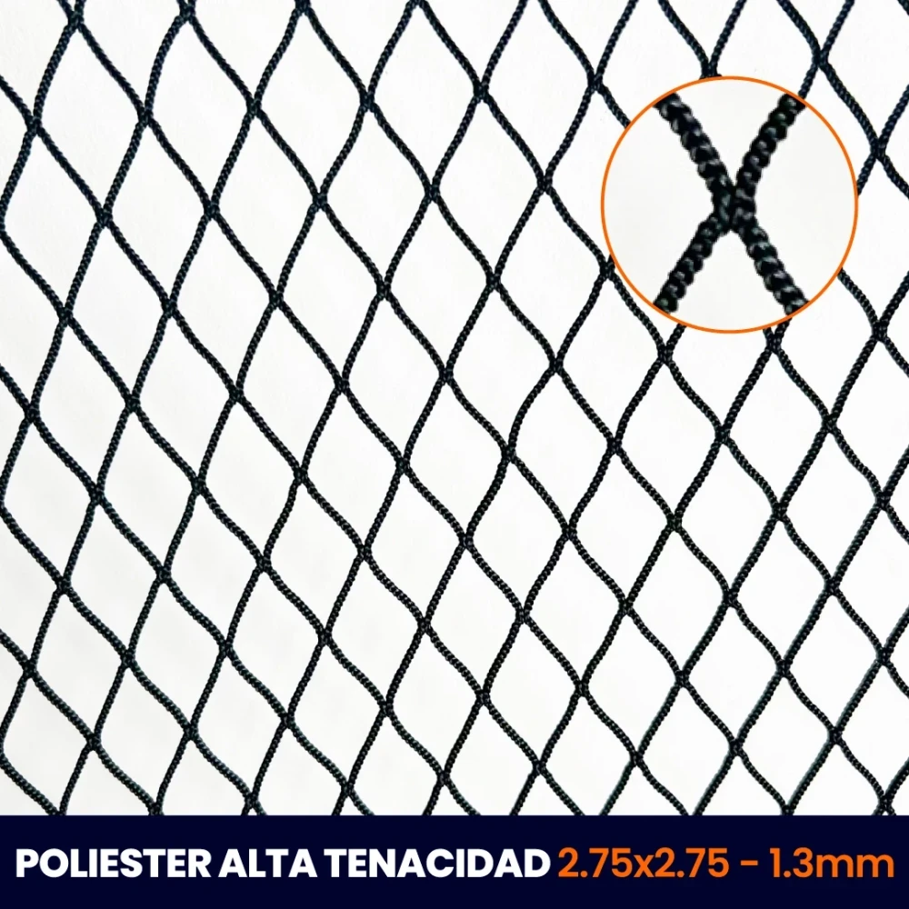 Red de Poliéster – Rombo 2,75×2,75 cm – Hilo 1,3 mm