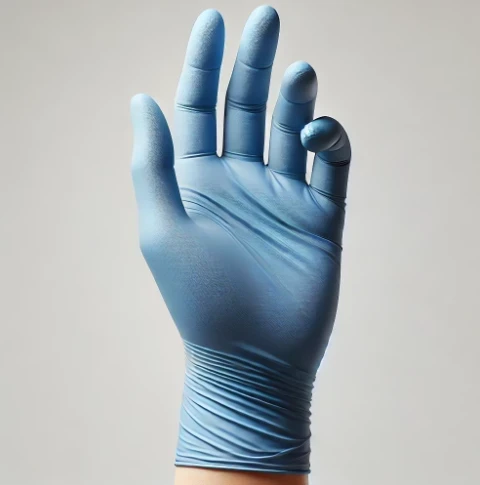 Guantes Descartables Nitrilo Azul Trux Reforzados x100
