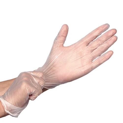 Guantes descartables vinilo reforzado x100 unidades