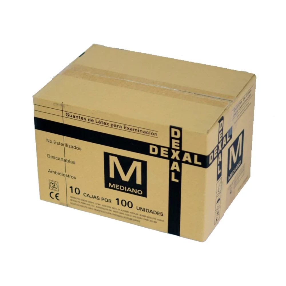 Guantes de Nitrilo Descartables Dexal Negro - Bulto x1000